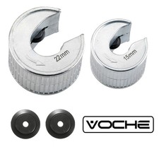 VOCHE® 15MM 22MM PRO METAL PIPE CUTTERS INCLUDES 2 SPARE WHEELS PIPESLICE COPPER