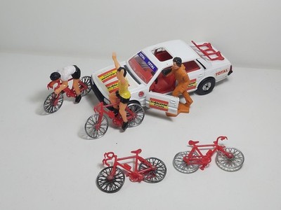 Corgi No13 Tour de France Raleigh Creda Team Rare Red Bikes Rider Peugeot 505STI