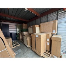 KITCHEN CABINETS NEVER INSTALLED DARK NAVY CABINET SET