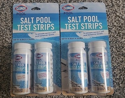 (2-PACK) Clorox Salt Pool Test Strips for Testing Salt Levels & Balancer Level
