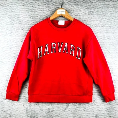 Kiabi Harvard Sweatshirt Femme S Rouge Col Rond Manches Longues Doublure Polaire - Photo 1/4
