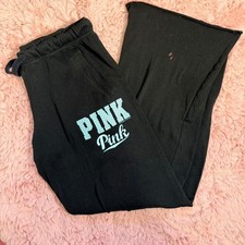 Y2k pink vs sweatpants black. has bleach stains read desc