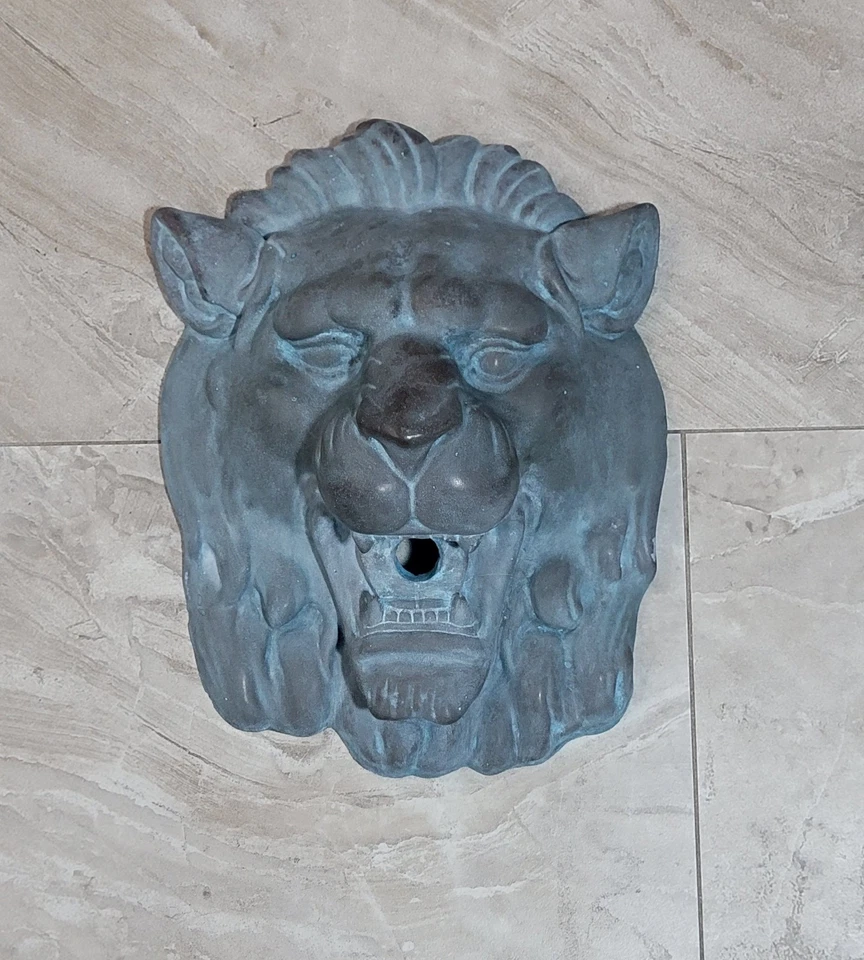 Roman Lion Heads Water Spout Features for Pool or Fountain - Image 2 of 4