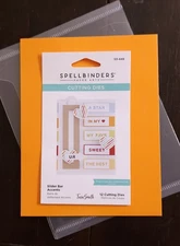 Spellbinders Paper Arts Cutting Dies Slider Bar Accents by Tina Smith S3-448
