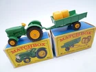 MATCHBOX LESNEY No.50b 51b JOHN DEERE TRACTOR & TRAILER IN ORIGINAL BOXES 1964