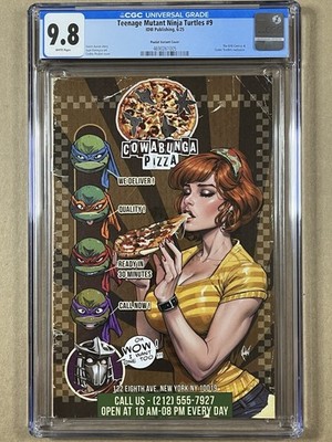 TEENAGE MUTANT NINJA TURTLES #9 CGC 9.8 - POULAT VARIANT - 2025 - HIGH GRADE
