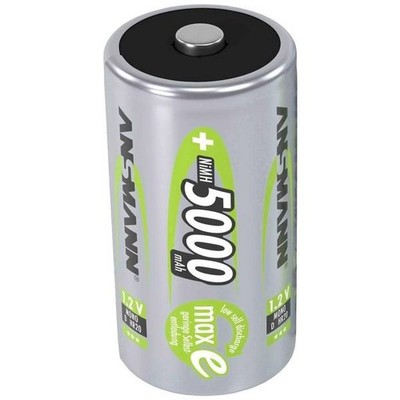 Ansmann 5030921 maxE HR20 Rechargeable Battery Flashlight (D) NiMH 5000mAh 1.2V