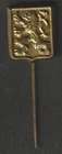 CZECH REPUBLIC LABEL PIN, END OF 40'S BEGINNING OF 50'S