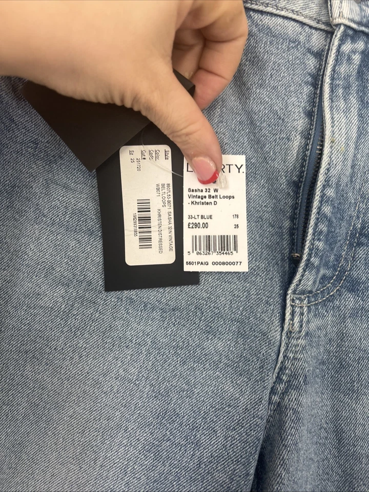 Paige Sasha High Rise Loose Fitting Straight Leg Jeans - Image 3 of 4