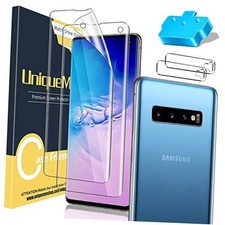  2 2 Pack Compatible with Samsung Galaxy S10 Full S10  6.1 inch   Transparent