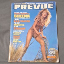 Prevue Magazine December 1984 Sheena Dune Frank Herbert Clint Eastwood