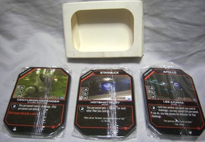 BATTLESTAR GALACTICA CCG PRIZE KIT (2006) WizKids; Apollo, Starbuck, Centurion