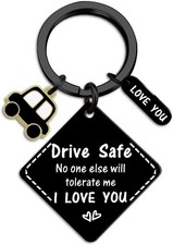 AOBIURV Funny Valentines Gifts For Husband Drive Safe Keychain Husband Gifts For