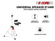 5 Core Speaker Stand Adjustable PA DJ Tripod Studio Monitor Stands w 35mm Insert