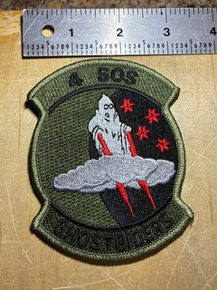 1990s/2000s? US AIR FORCE PATCH GHOSTRIDERS 4th SOS SQUADRON ORIGINAL USAF!