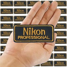 Wholesale Nikon Professional Camera Logo Size 3.5"x1.5" Sew Iron On Patches