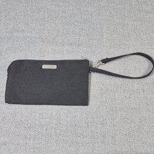 Baggallini RFID Wristlet Wallet Nylon Zipper Inside Small Card Holder Pocket Blk
