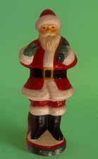 Vintage 1994 House of Hatten Santa Claus w/ Puppy Dog In Toy Sack Figurine