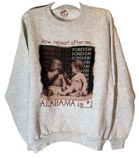 Child Size XL - 18 Jerzees Gray University of Alabama Sweatshirt Made in USA
