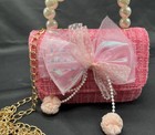 Girls Purse W/  Frilly Bow Options For A Hand Bag Or Crossbody Brand New — photo 2