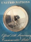 United Nations 25th Anniversary Commemorative Sterling Silver Proof Medal