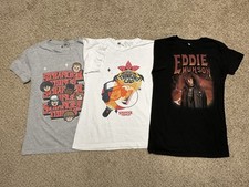 Netflix Stranger Things Junior&rsquo;s Size Large Shirt Eddie Dustin Eleven Lot Of 3