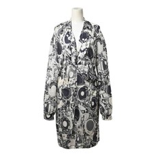 CHANEL P32889V23237 08p Total Pattern Silk Dress Used CYHE-0