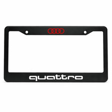Audi Quattro Aluminum Metal License Plate Frame 12x6 In Us Standard Fans Gift