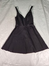 KIMCHI BLUE Black dress Urban Outfitters Small S Short Sweetheart V Neck Flare