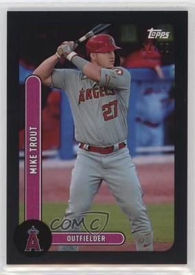 2021 Topps Brooklyn Collection Black 67/75 Mike Trout #48 0p57