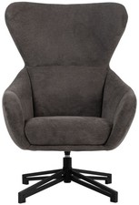 Ohrensessel Marconia - drehbar - dunkelgrau