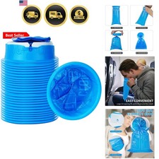 24 Pack Blue Emesis Bags Disposable for Kids, 1000 ml Vomit Bag for Morning S...