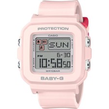 Casio Unisex Watch Baby-G  Plus Alarm Pink Resin Strap Digital Dial BGD10L-4