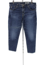 AG Adriano Goldschmied Womens Cropped Blue Jeans Mid Rise Size 32