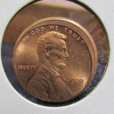 1989 LINCOLN CENT OFF-CENTER ERROR