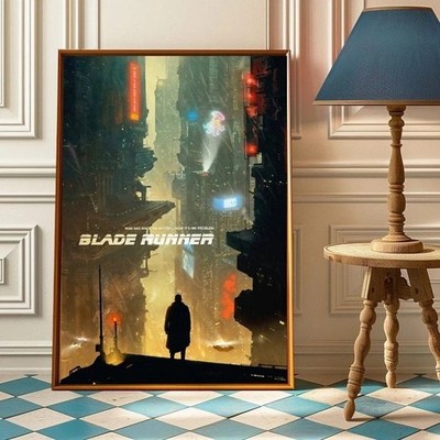 Blade Runner Futuristic Cyberpunk City Sci Fi Movie Art Poster