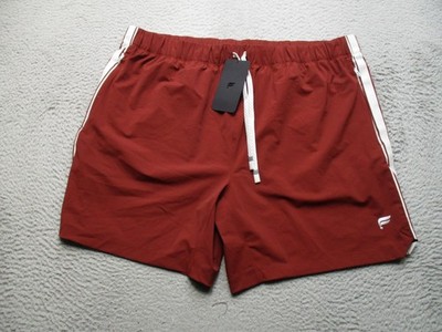 Fabletics Shorts Mens 2XL Red 7 Inch One Short Athletic Quick Dry Zip Pocket