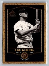 2001 SP Legendary Cuts #83 Lou Gehrig