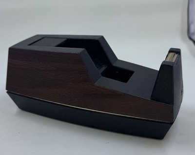 Vintage Scotch 3M C-41 Wood Grain Executive Tape Dispenser Movie Prop