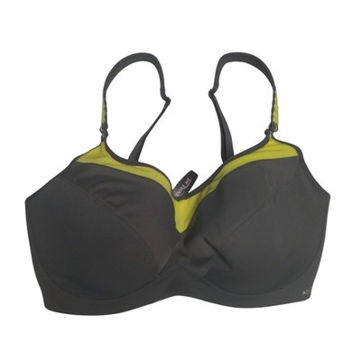 Adore Me Maho Contour Plus High Impact Sport Bra Smoked Pearl/Lime  Size 38G