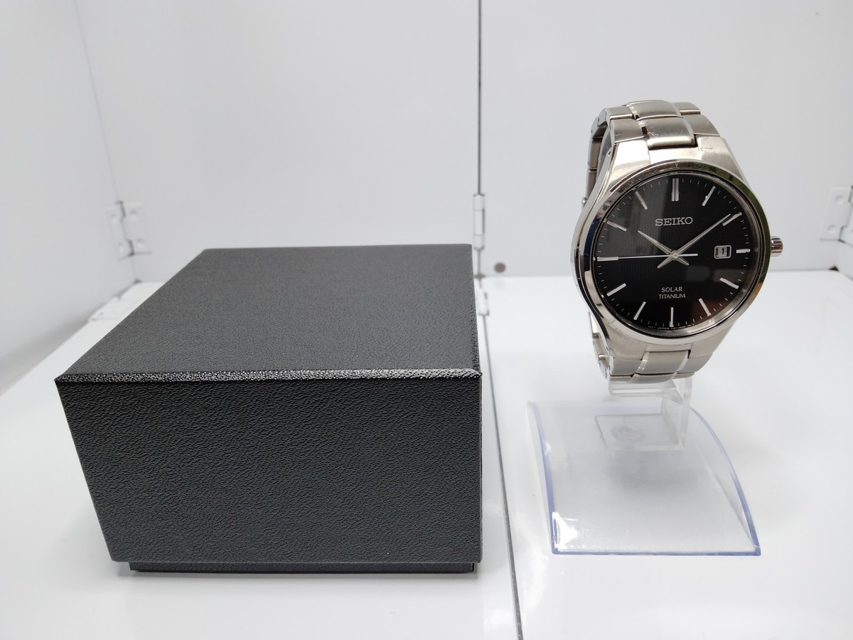 SEIKO SPIRIT TITANIUMクォーツ 2015 N MINT Seiko Spirit V157-0BB0 Solar Titanium Round Quartz