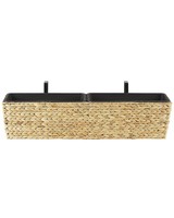 Rechteckiger Balkonkasten Sandbeige 80X20X18 Cm Landhausstil Kawala