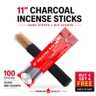 11'' Incense Sticks 100 Bulk Pack Hand Dipped Mix Match Wholesale Huge Variety