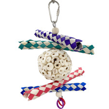 1981 Small Sola Trap Bird Toy Natural Chewable Fun Lightweight Made in USA