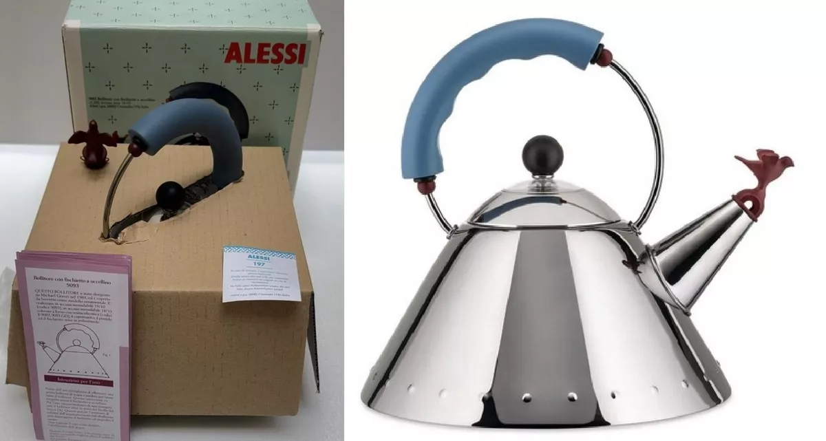 ALESSI KETTLE KETTLE KETTLE DESIGN MICHAEL GRAVES DESIGN ICONS ITALY KETTORS