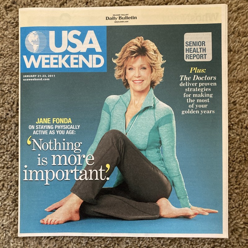 USA Weekend Magazine, January 21-23, 2011, cover: Jane Fonda