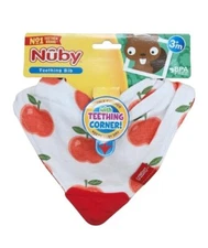 Nuby Bandana Bib with Teether Apples 1 Pack