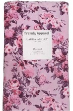 Laura Ashley Plush, Super Soft, Oversized Pink, Purple Floral Throw