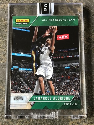 LaMarcus Aldridge 2017-18 Panini Instant All NBA Team Green /10 No RC Auto