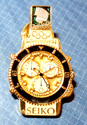 WELL DETAIL OFFICIAL SEIKO WATCH 1994 LILLEHAMMER OLYMPIC GAMES